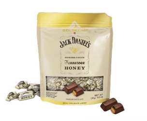 Продуктови Категории Шоколади Jack Daniels Швейцарски пралини от черен шоколад  с меден ликьор Jack Daniels 128 гр